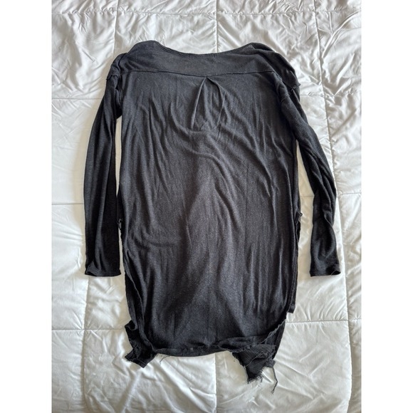 We The Free Black Blouse Cardigan Women's Size Small Black Button Down - Picture 5 of 8